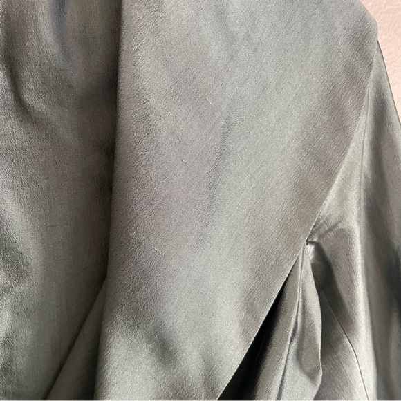 Max Mara Silk 2 Piece Set Wrap Jacket + Pencil Skirt Pianoforte Green Size 4 - Picture 6 of 16